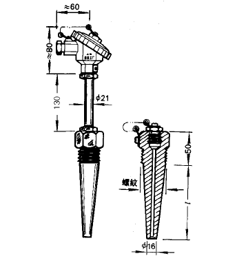 WRNR-15、WRER-15電站測(cè)溫專用熱電偶
